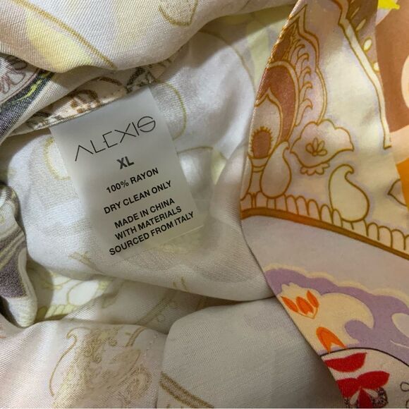 Alexis Geneva Pants size XL Color: Paisley Blossom P1 - Picture 12 of 13